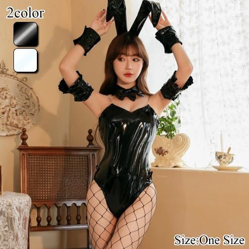 アニメ風バニーメイド セクシーランジェリー ワンピース コスプレ