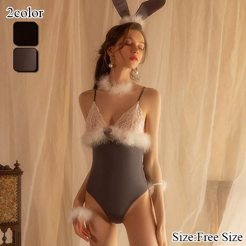 かわいいバニーメイド ランジェリー ワンピース セクシーコスプレ
