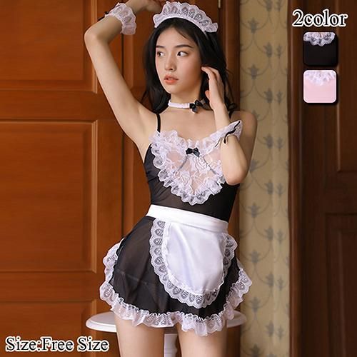 フリルレース メイド服 エロ い 下着商品 セクシーランジェリー 通販 エロ下着